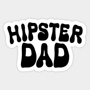 Hipster dad funny typo vintage Sticker